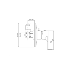 MISCELATORE A100 DOCCIA INCASSO CROMO FRAMO