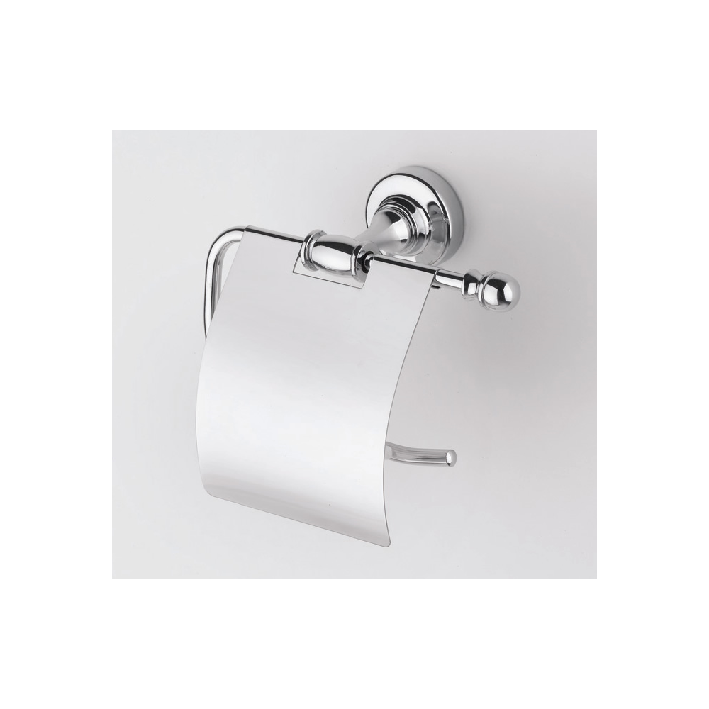 ACCESSORI BAGNO LINEA PERLA PORTAROTOLO CROMO