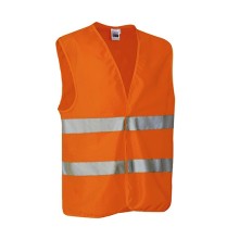 GILET ALTA VISIBILITA' TAGLIA UNICA ARANCIO FLUO