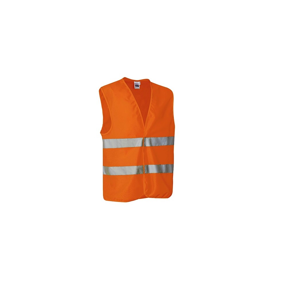 GILET ALTA VISIBILITA' TAGLIA UNICA ARANCIO FLUO