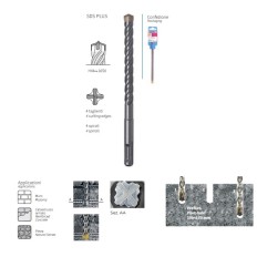 PUNTA X TRAPANI A MARTELLO K8 SDS-PLUS 4 TAGLIENTI  KRINO