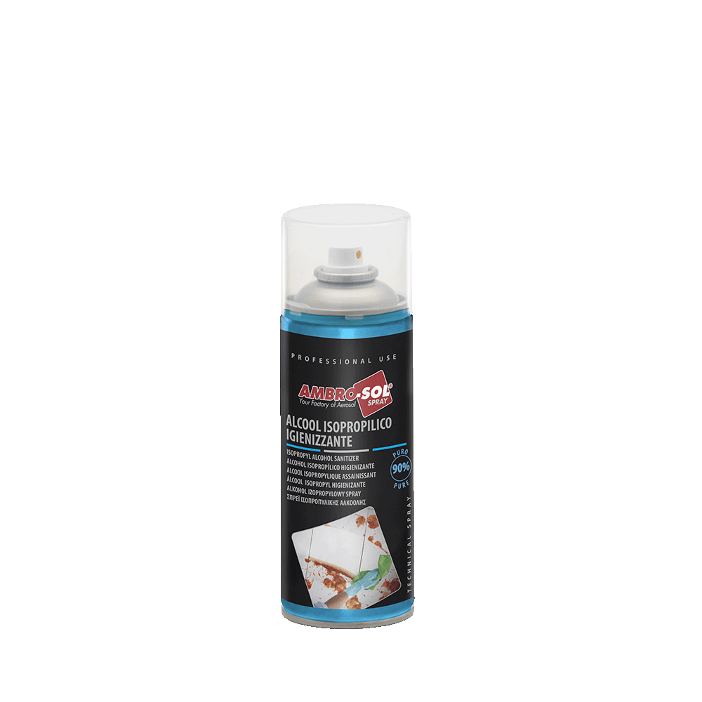 ALCOOL ISOPROPILICO IGIENIZZANTE BOMBOLETTA SPRAY 400 MLAMBRO-SOL