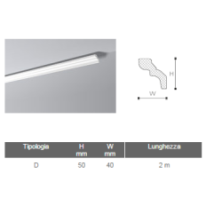 CORNICI POLISTIROLO NOMASTYL D MT 2 MM 50X40