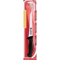 COLTELLO MACELLAIO DISOSSARE PROFESSIONALE MANICO PLT ACCIAIO INOX CM 16DE LUCA