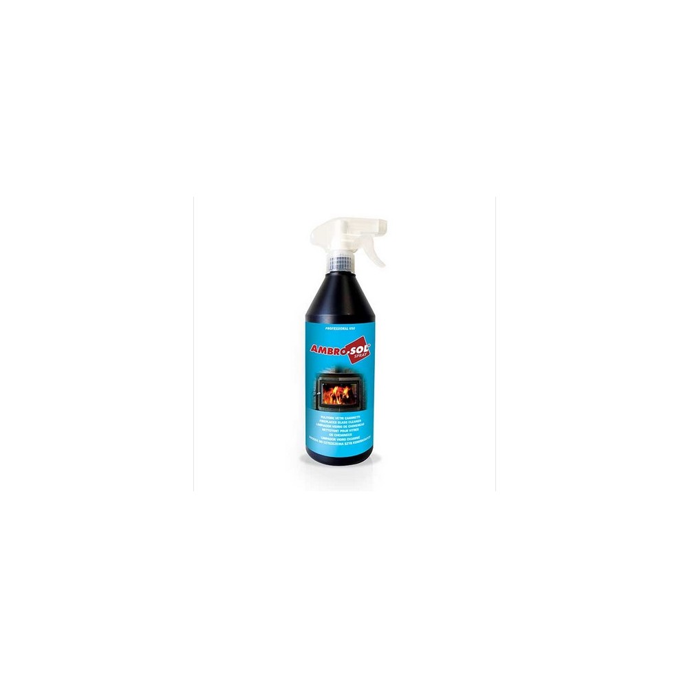 PULITORE SPRAY X VETRI CAMINI ML 750 AMBRO-SOL